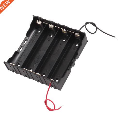 Rectangle In Parallel 2-Wired 4 x .7V 18650 Hder Case Bla