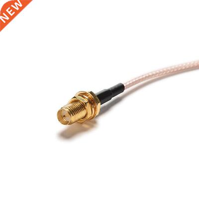 SM Mle with Nut Blukhed to SM Femle RF Pigtil Cble RG