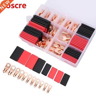 1Set /box AWG Brass Rng Lug Termnal Wre Cable Crmp Conne