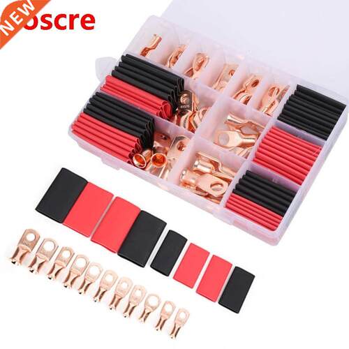1Set /box AWG Brass Rng Lug Termnal Wre Cable Crmp Conne