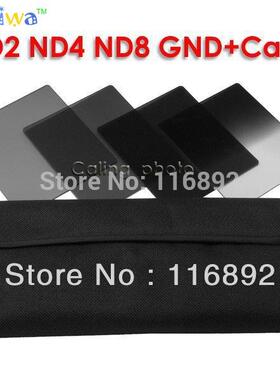 4pcs color flter ND2+ND4+ND8+Gradual Grey Flter wth case