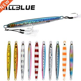 ALLBLE SLOWER Long Metal Jig Fishing Lure Slow Cast Jigging