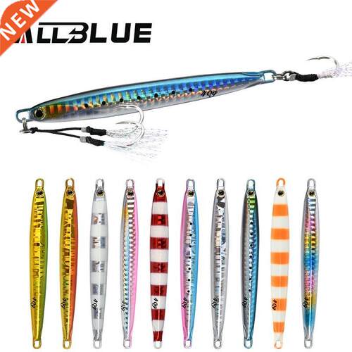ALLBLE SLOWER Long Metal Jig Fishing Lure Slow Cast Jigging