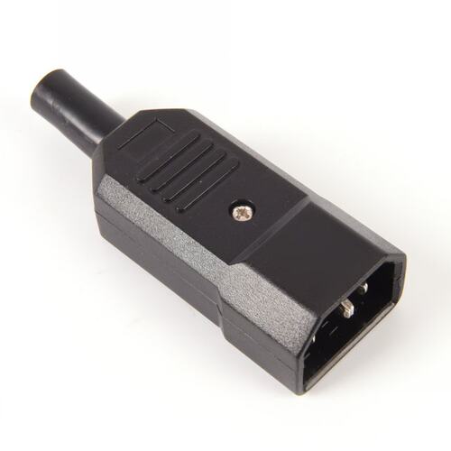 1PCS Standard IEC320 C14 Power Cable Connector Male Plug a