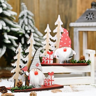Christmas Wooden Ornament Merry Christmas Decoration For Hom