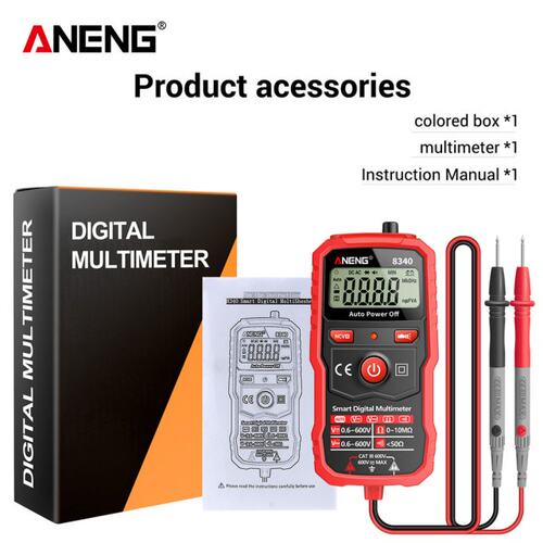 Digital Multimeter Auto Recognition 1999 Counts Voltmeter El