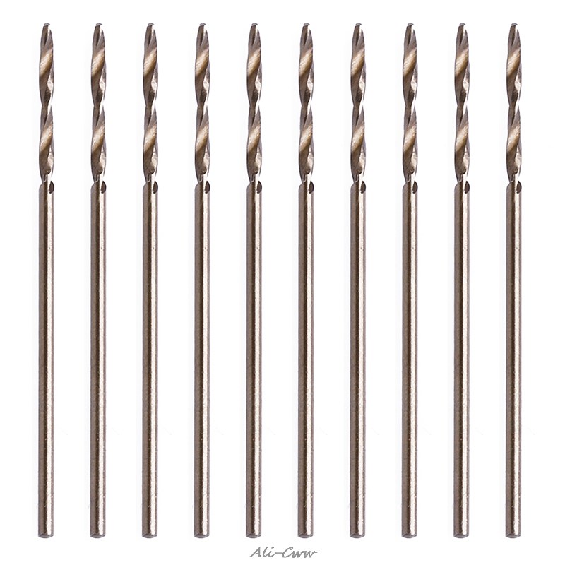 New 10Pcs 1mm M35 Triangle Shank HSS-Co Cobalt Twist Drill S