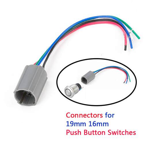 19mm 16mm 22mm Connector For Push Button Llight Switch 5 Pin