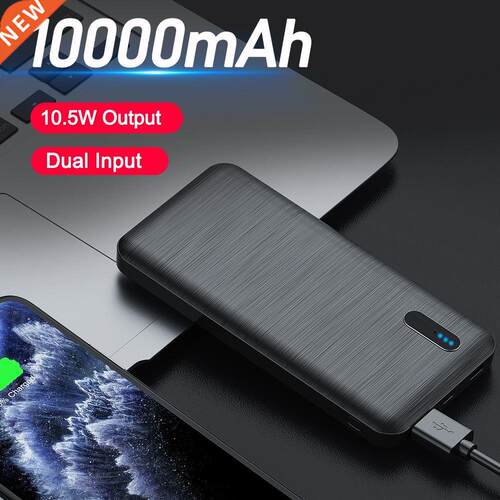 YKZ 10000mah Power Bank Portable USB Type C Mini Power bank