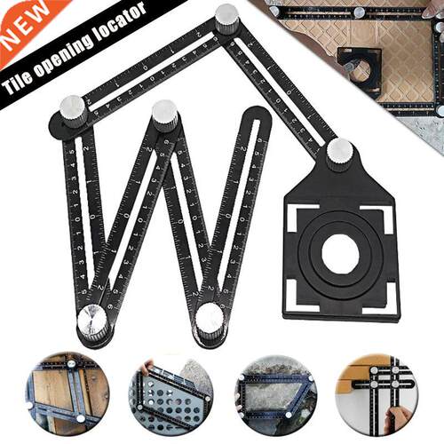 Adjustale Ceric Tile Hole Locator 6 Folding Multiple Angl