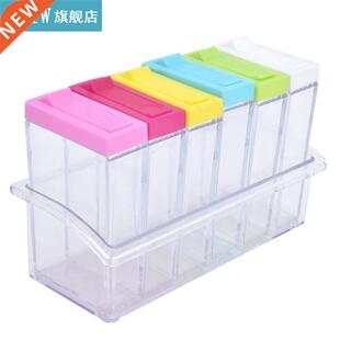 Spice Containers Seasoning Box Transparent and Visible Sturd