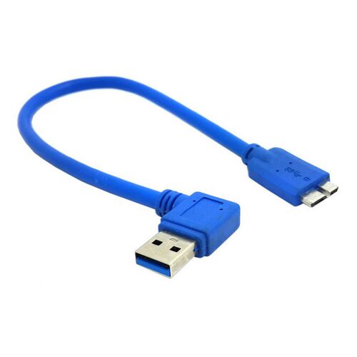 Right Angled 90 Degree USB 3.0 A male to Micro USB 10pin Cab