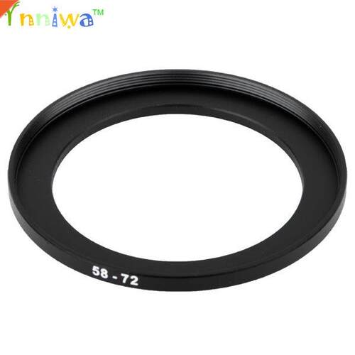 58-72mm Metal Step Up Rings Lens Adapter Filter Set