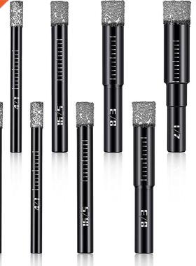Dry Diamond Drill Bits Set 10 PCs Tile Drill Bits Granite Dr