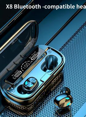 1 Pair X8 Wireless Headsets Long Endurance Touch Control ABS