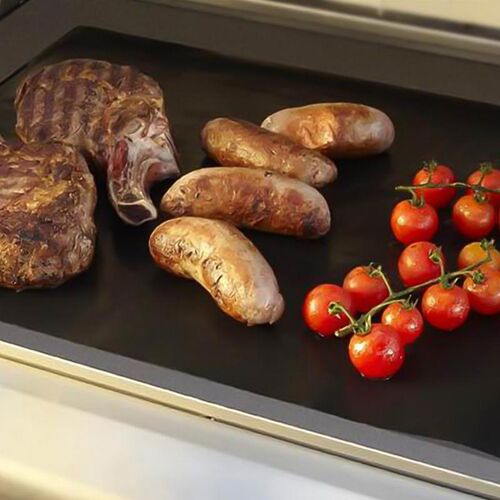 2Pcs Reusable Non-Stick BBQ Grill Mat Pad Baking Sheet Porta