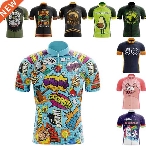cartoons cycling clothes 2022 summer men funny bicycle shirt
