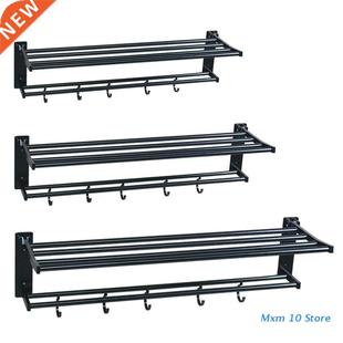 Towel Racks Multi-pole Shower Storage Shelf Metal Bathroom O