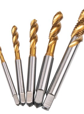 Spiral Pointed Taps Tapping Thread Forming Tap Hss 5Pc Metri