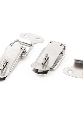 2x Case Chest Loaded Draw Lock Latch Hasp Silver