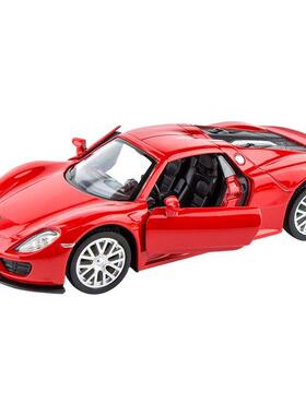 1/36 Porsche 918 Metal Vehicle Diecast Pull Back Cars Model