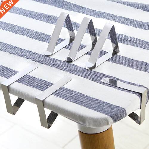 6PCS Desk Table Cloth Tablecloth Cover Clip Clamp Holder Sta