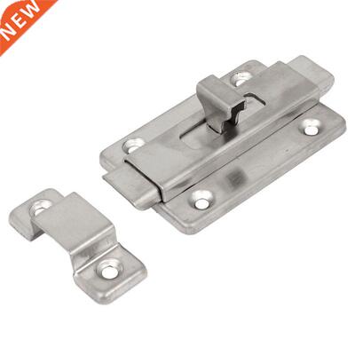 Bathroom Door Gate Security Bolt Lock plug Hardware Silver