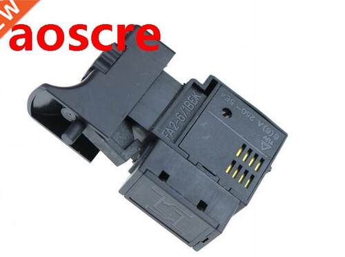 1PCS FA2-6/1BEK 250V 6A 5E4 Black Lock On Power Tool Electri