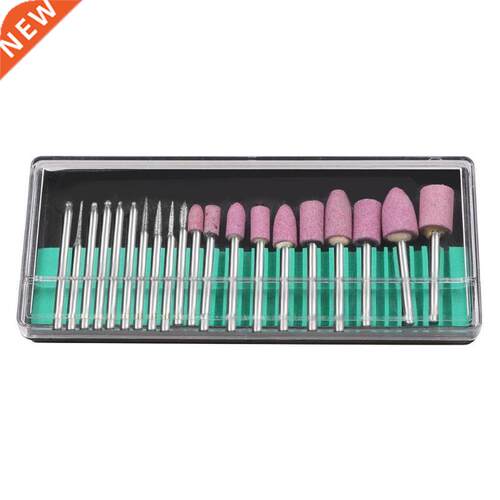 20pcs Rust Removing Jade Carving Grinding Needles Flint Ston