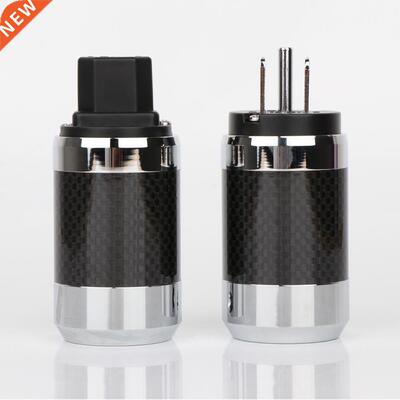2020 Blck Hight Crbon Fiber Rhodium Plted Schuko US C Po