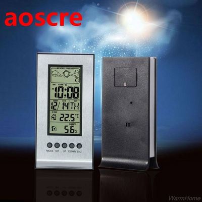 Indoor Weather Thermometer Station Daily Clock Snooze Foreca