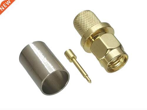 1Pcs Connector SMA Male plug Crimp For RG5 RG6 5D-FB Cable 5