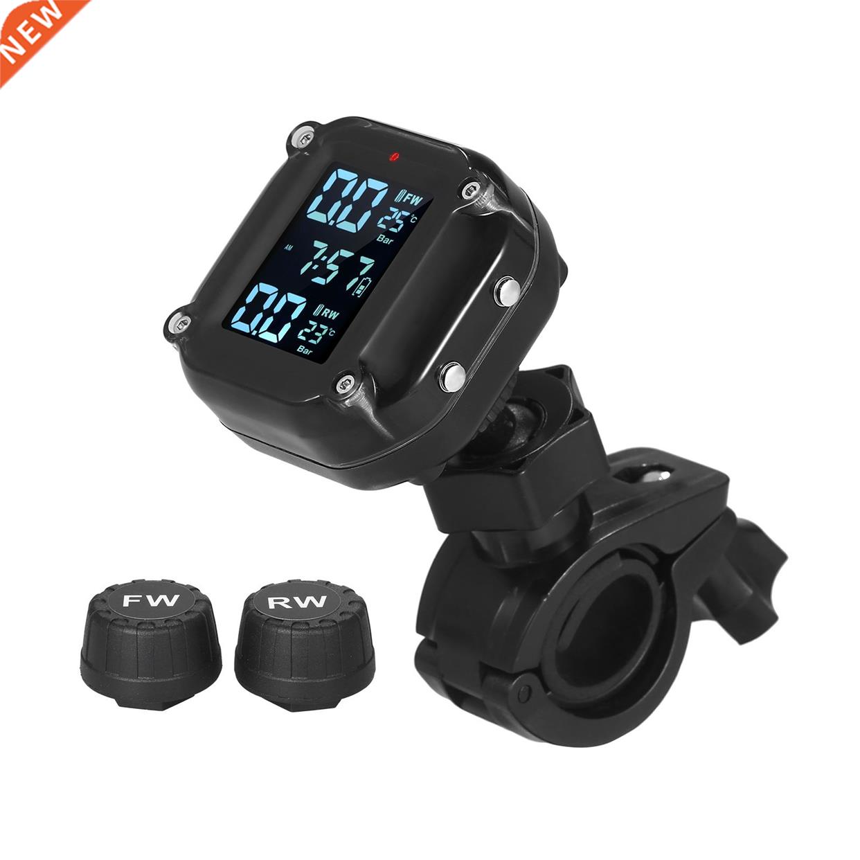 Waterproof Motorcycle Tire Pressure Monitoring System 7 Alar
