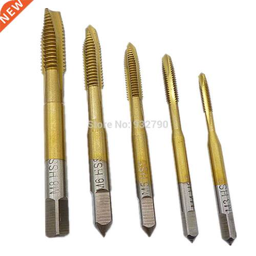 5pcs Hss Spiral Point Tap M-M8 Straight Flute Thread Metric