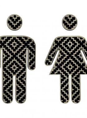 Toilet / Loo / Bathroom / Restroom / WC Wooden Door Wall Sig
