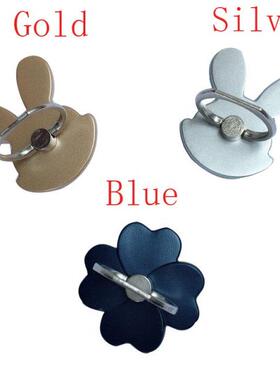 2pcs/lot cute rabbit and Flower Phone Case Finger Ring Holde