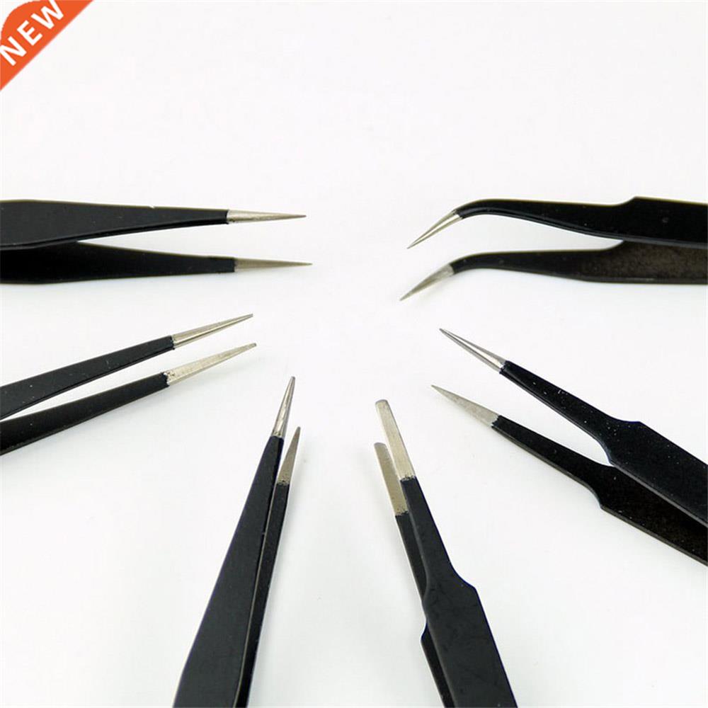 Tweezers Electronc 6Pcs Set Ant-Statc Tweezers Anatomcal