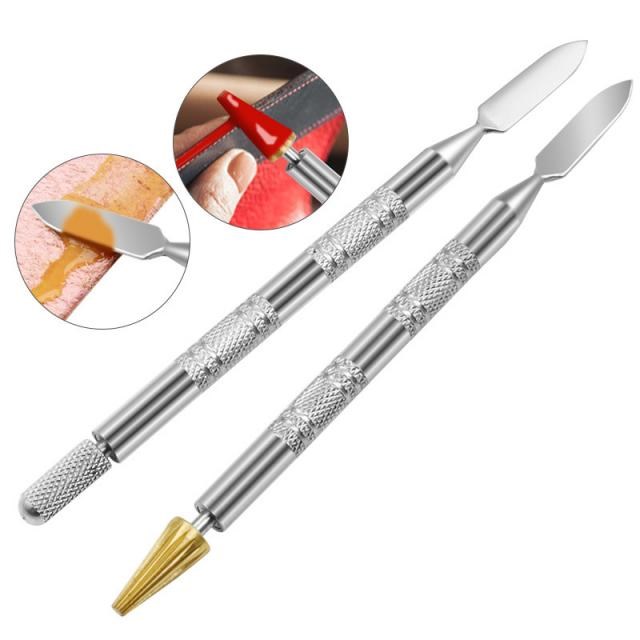 Brass Head Leather Dual Head Edge Oil Gluing Dye Pen Applica