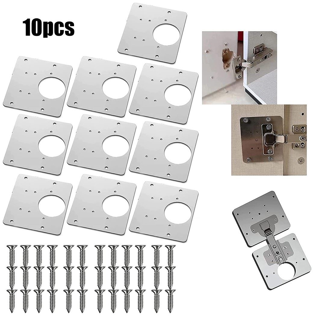 1/2/4/10pcs Hinge Repair Plate for Cabinet Furniture Drawer