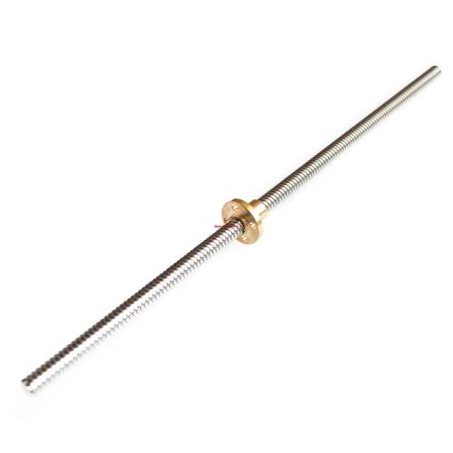 High quality T8*8 mm lead screw 400 mm 8mm lead trapezoidal