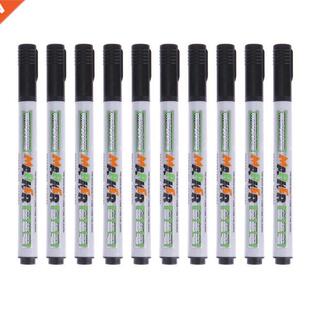 ALLOYSEED 10Pcs Quick-Drying Erasable Whiteboard Pen White B