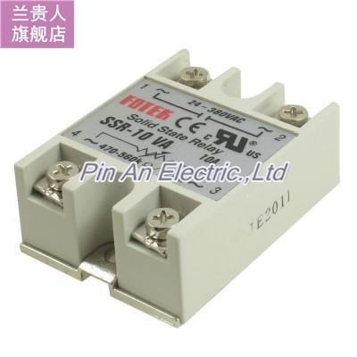 SSR-10VA AC 24-380V Solid State Relay Voltage Resistance Reg