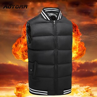 Heated Vest Jacket Fashion Men Coat Clothes Intelligent Elec