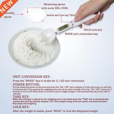 *Kitchen Food Scale High Precision Weighing Spoon for Portio