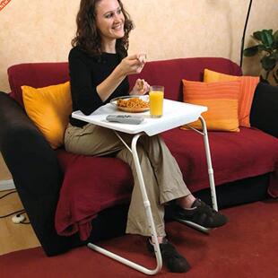 Portable Table Height Adjustable Folding Computer Desk Sofa