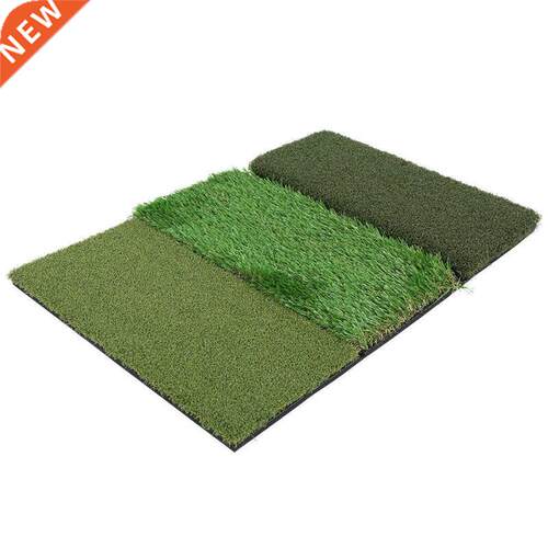 Portable Batting Mat 3 Turf Lawn Hitting Pad Trainning Equi