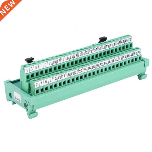 IDC-50P PLC Board Terminal Block 35mm DIN Rail Mount Signal