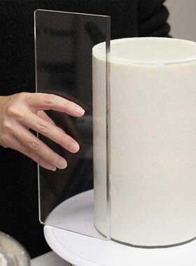 Transparent Cake Cream Scraper Rectangular Acrylic Cake Maki