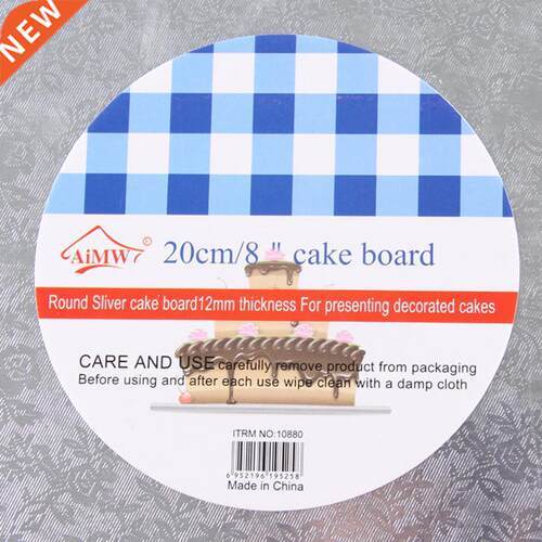 *5 Sizes Round Cake Display Board Stand Holder Strong Base W