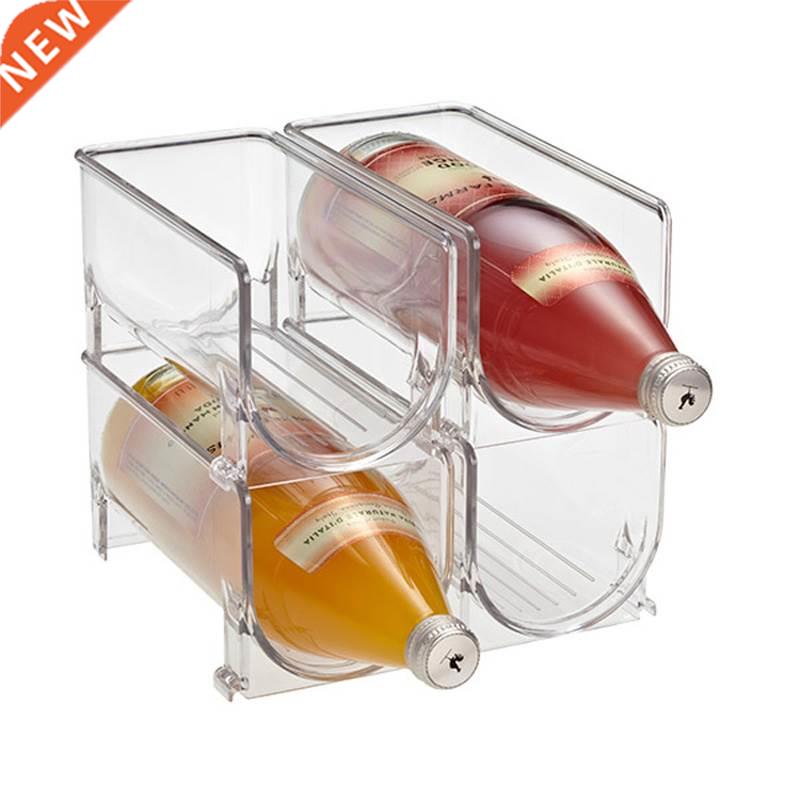 Kitchen Refrigerator Organizer Wine Beer Bottle Storage Rack
